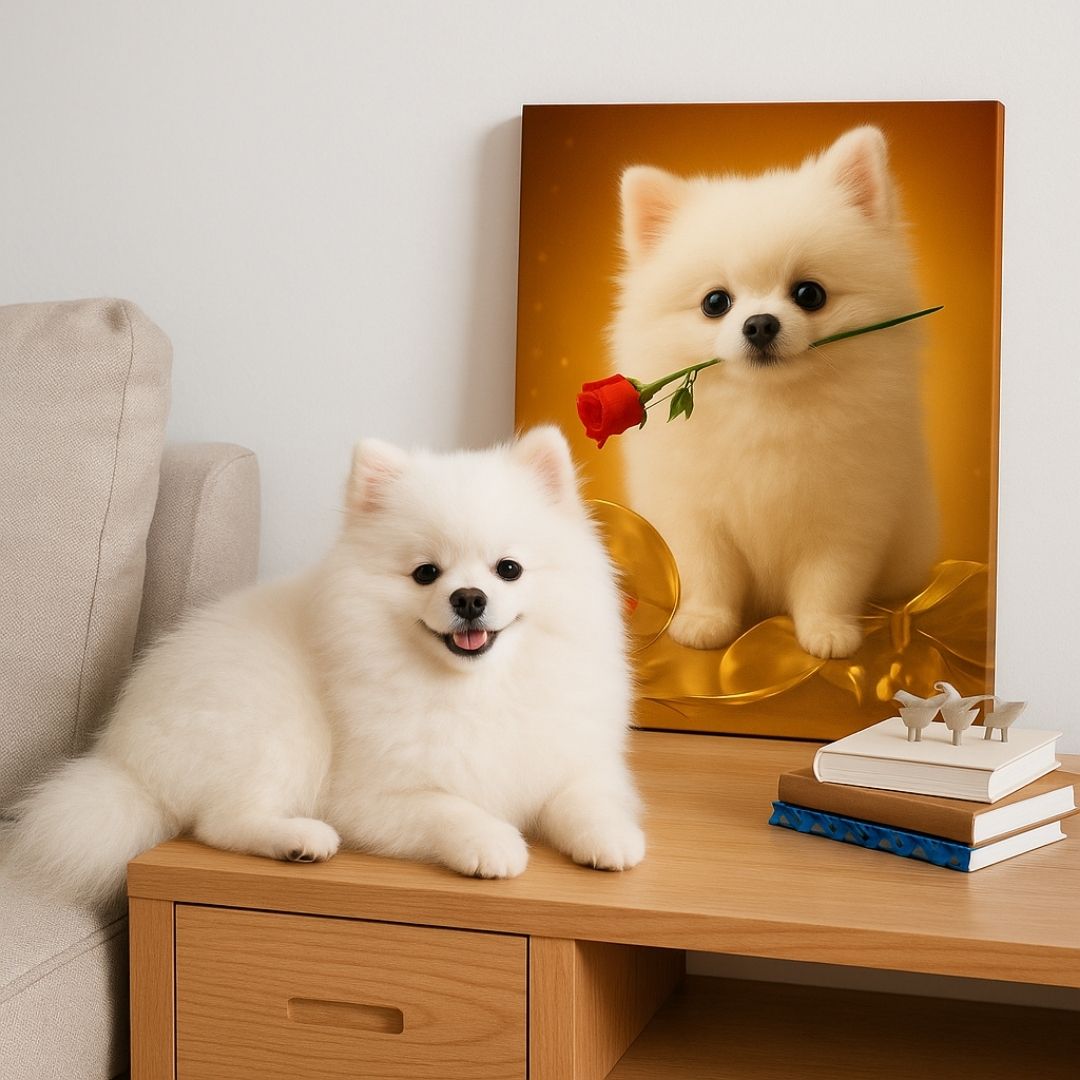 Beauty and the Bark Portrait