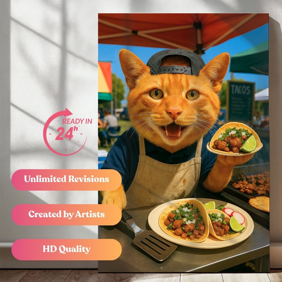 Purrfect Picnic Chef Portrait