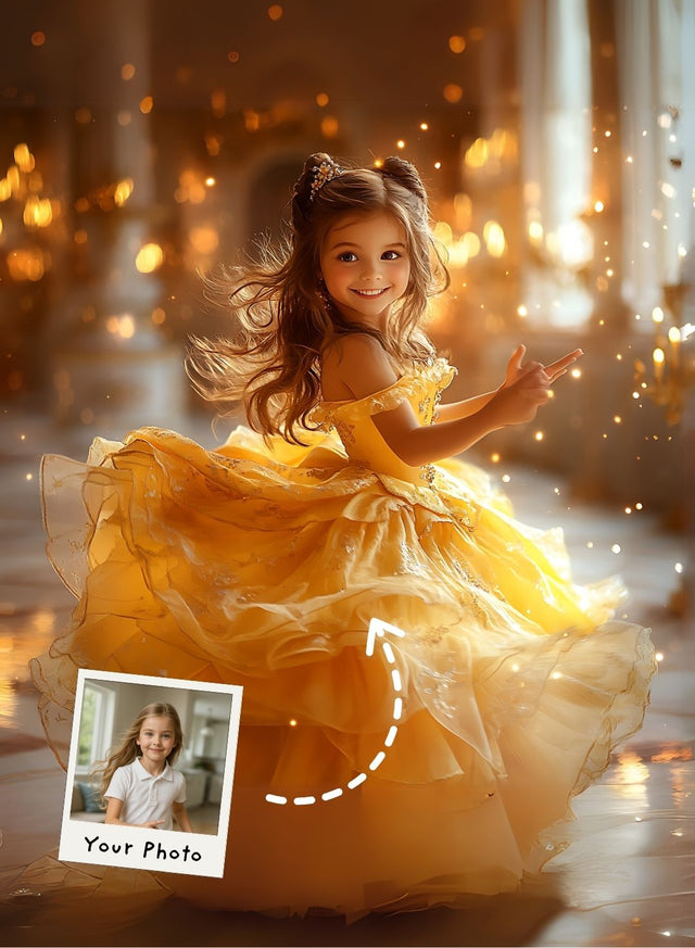 The Golden Belle of the Ballroom Portrait