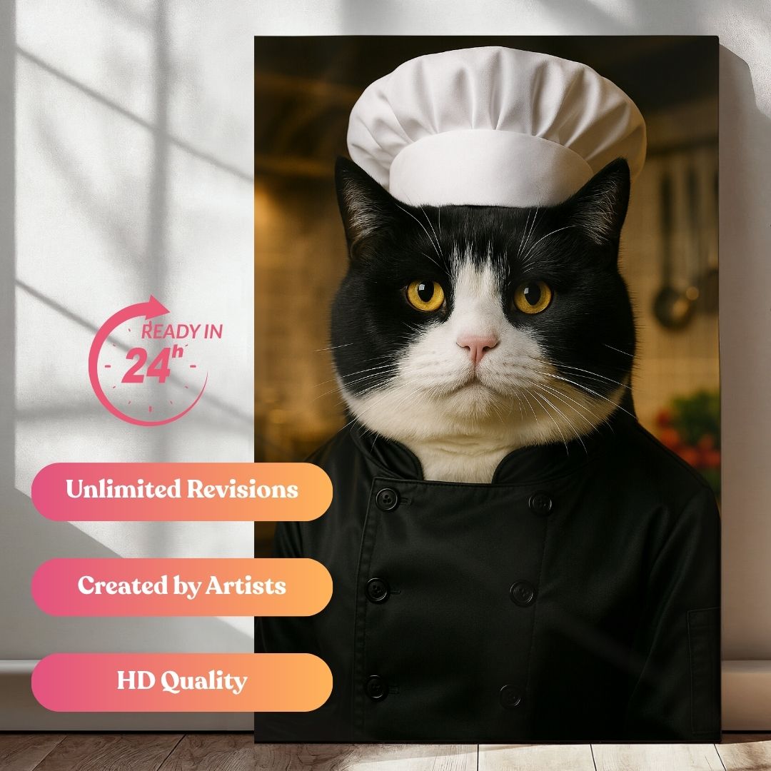 The Purrfect Chef Portrait