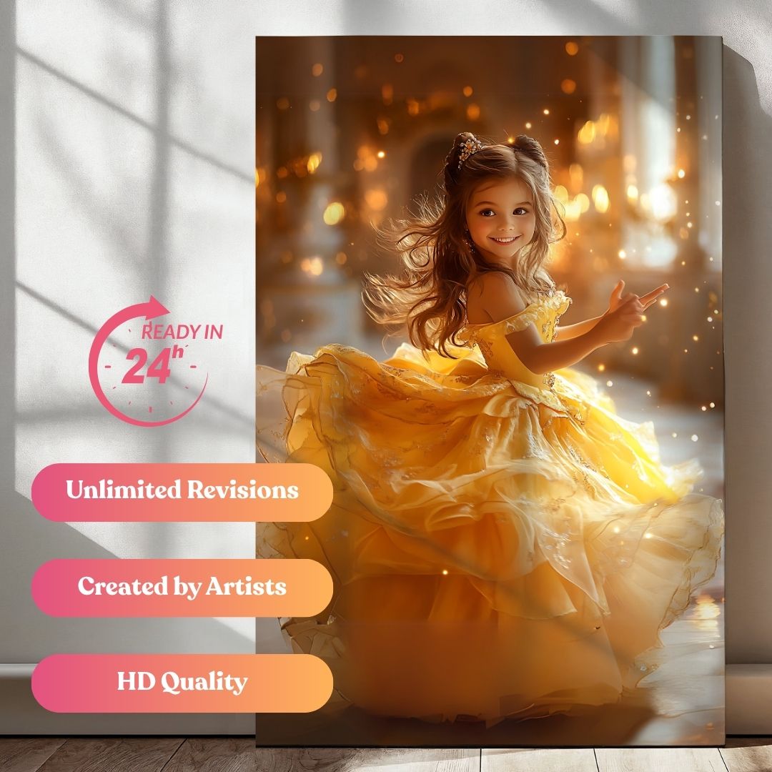The Golden Belle of the Ballroom Portrait