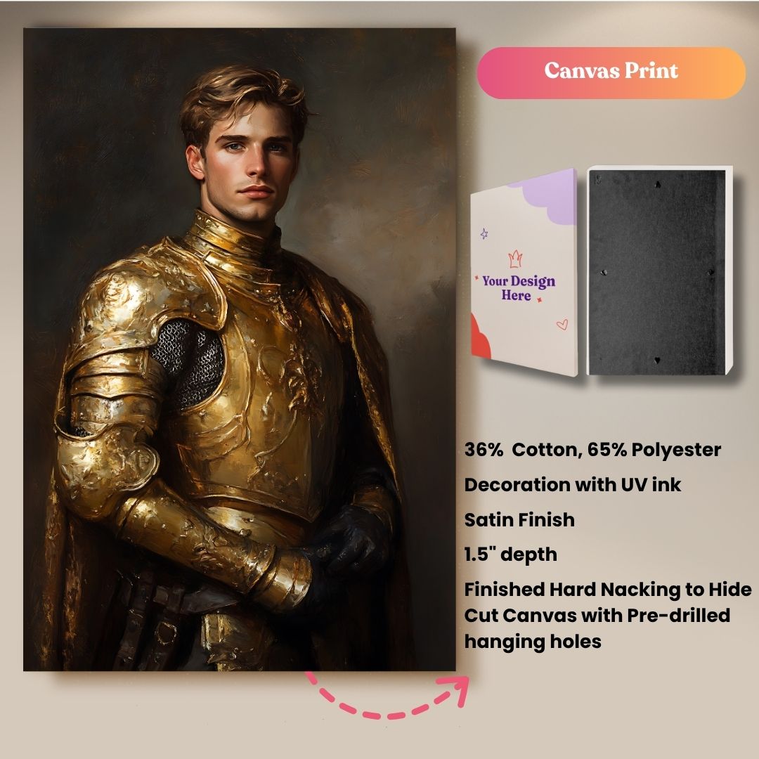 The King of Metallic Gold Portrait