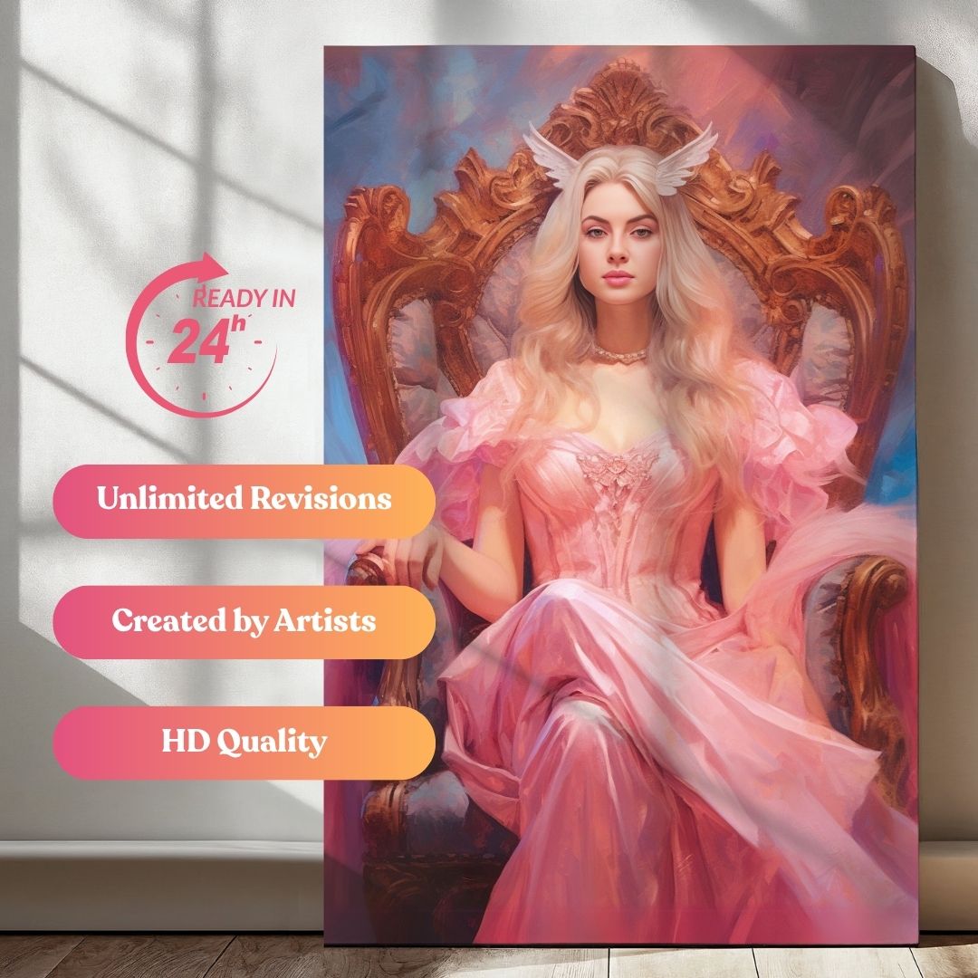 Dreamy Unicorn Princess Portrait
