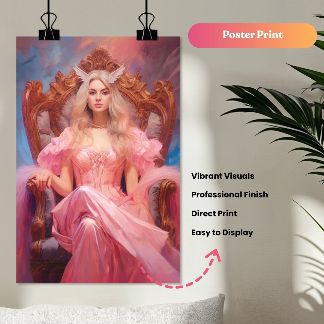 Dreamy Unicorn Princess Portrait
