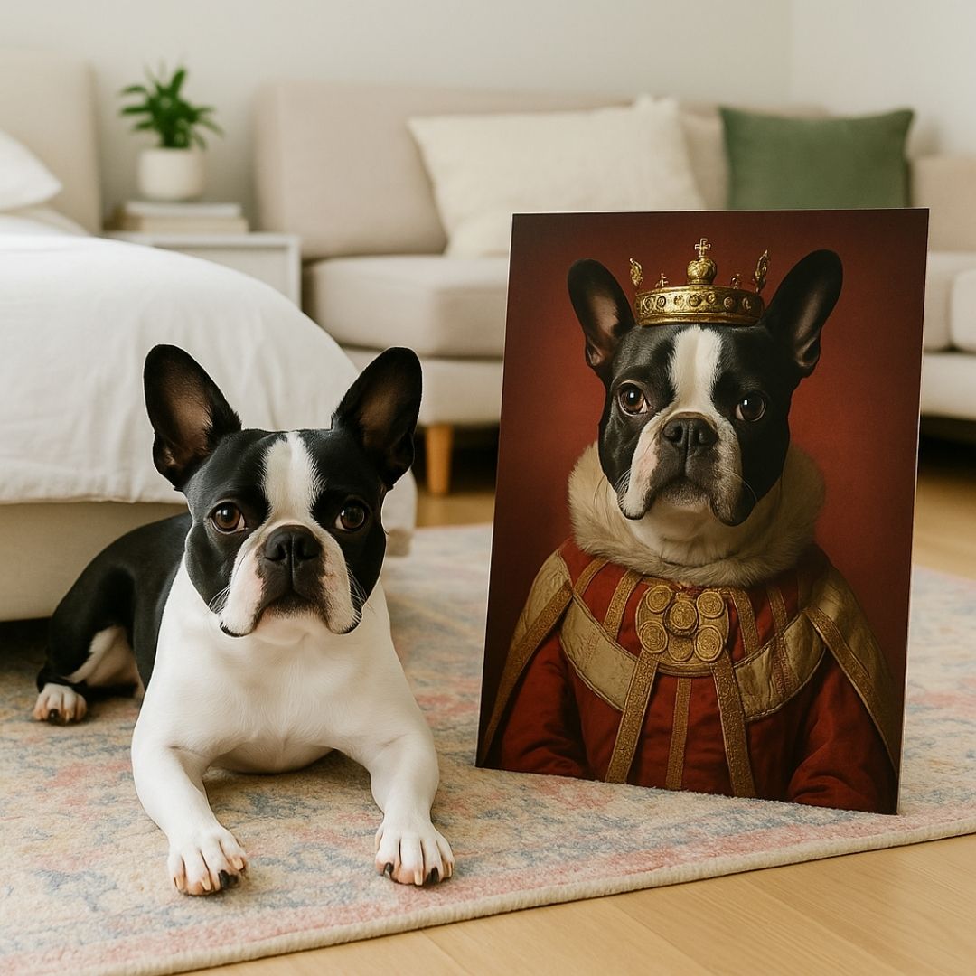 Their Fluffy Highnesses in Scarlet Portrait