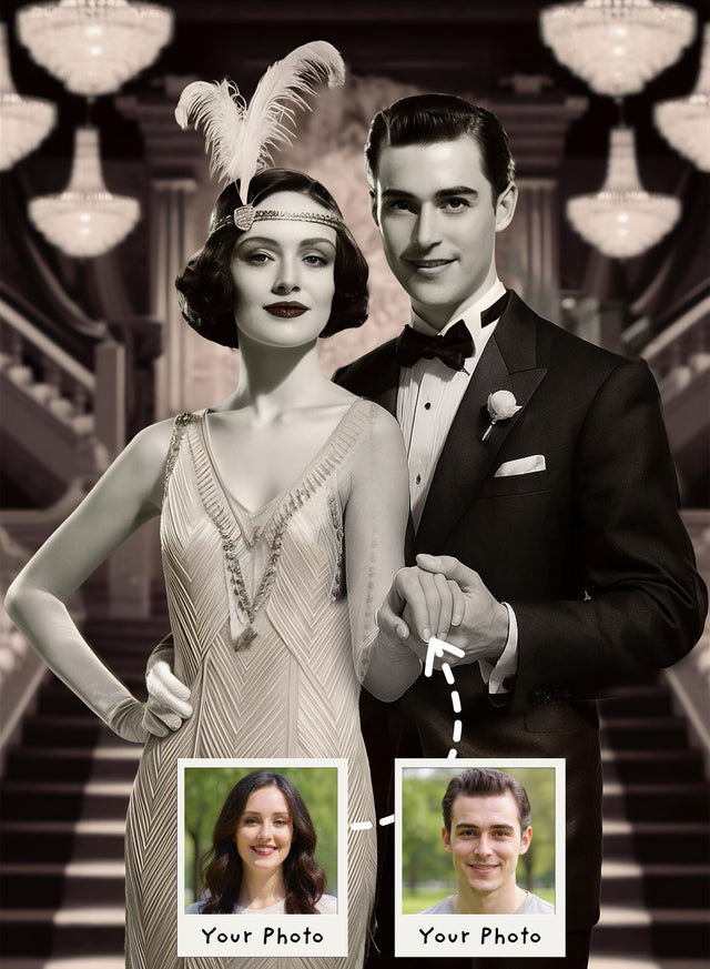 The Great Gatsby Couple Portrait