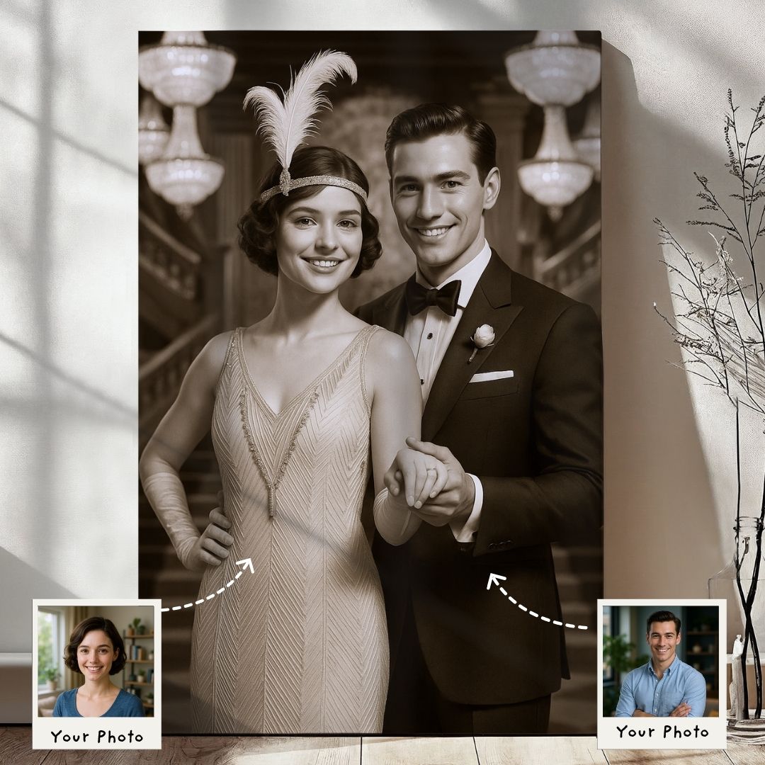 The Great Gatsby Couple Portrait