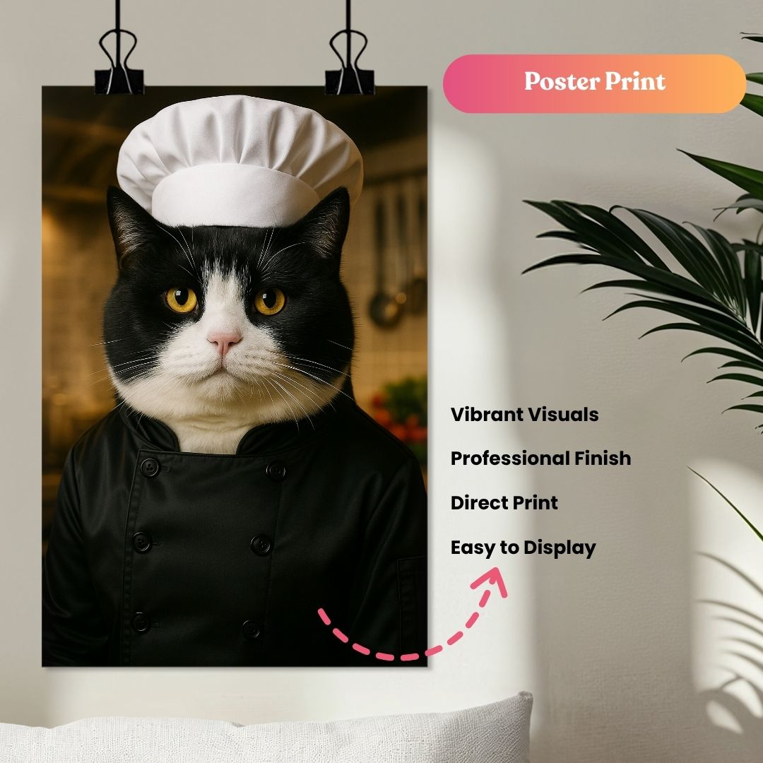 The Purrfect Chef Portrait