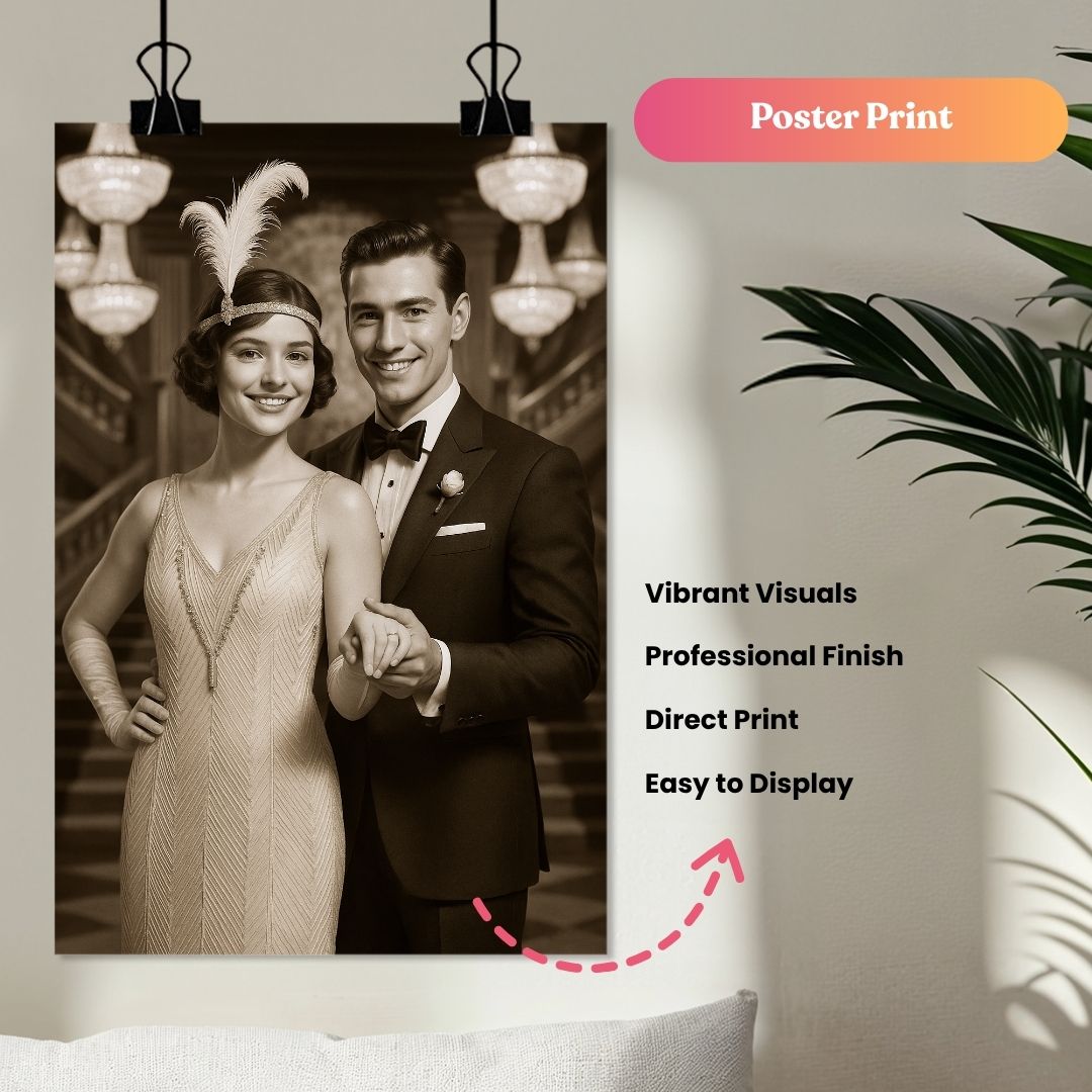 The Great Gatsby Couple Portrait