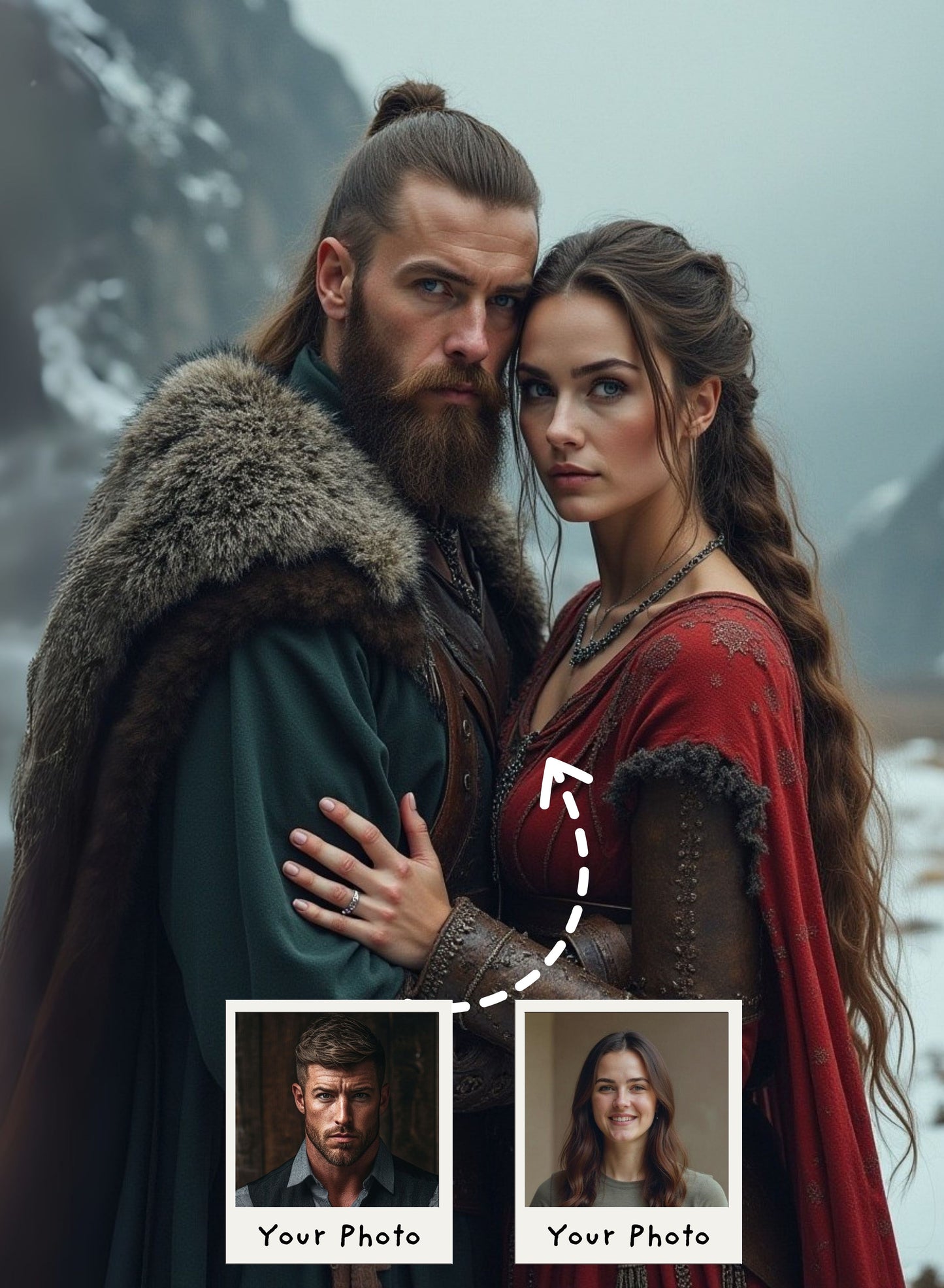 The Eternal Winter Couple Portrait