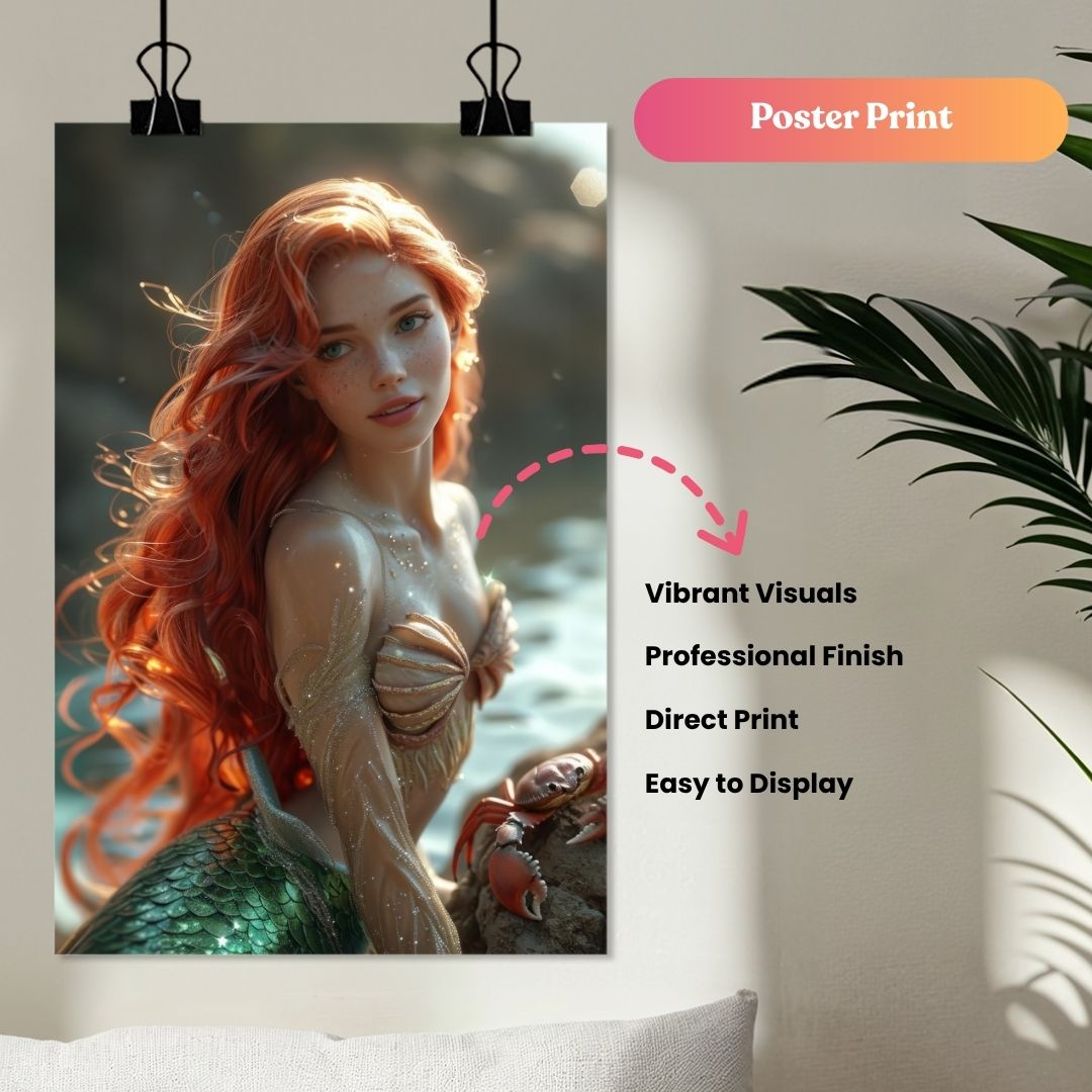 Red Hair Mermaid Portrait