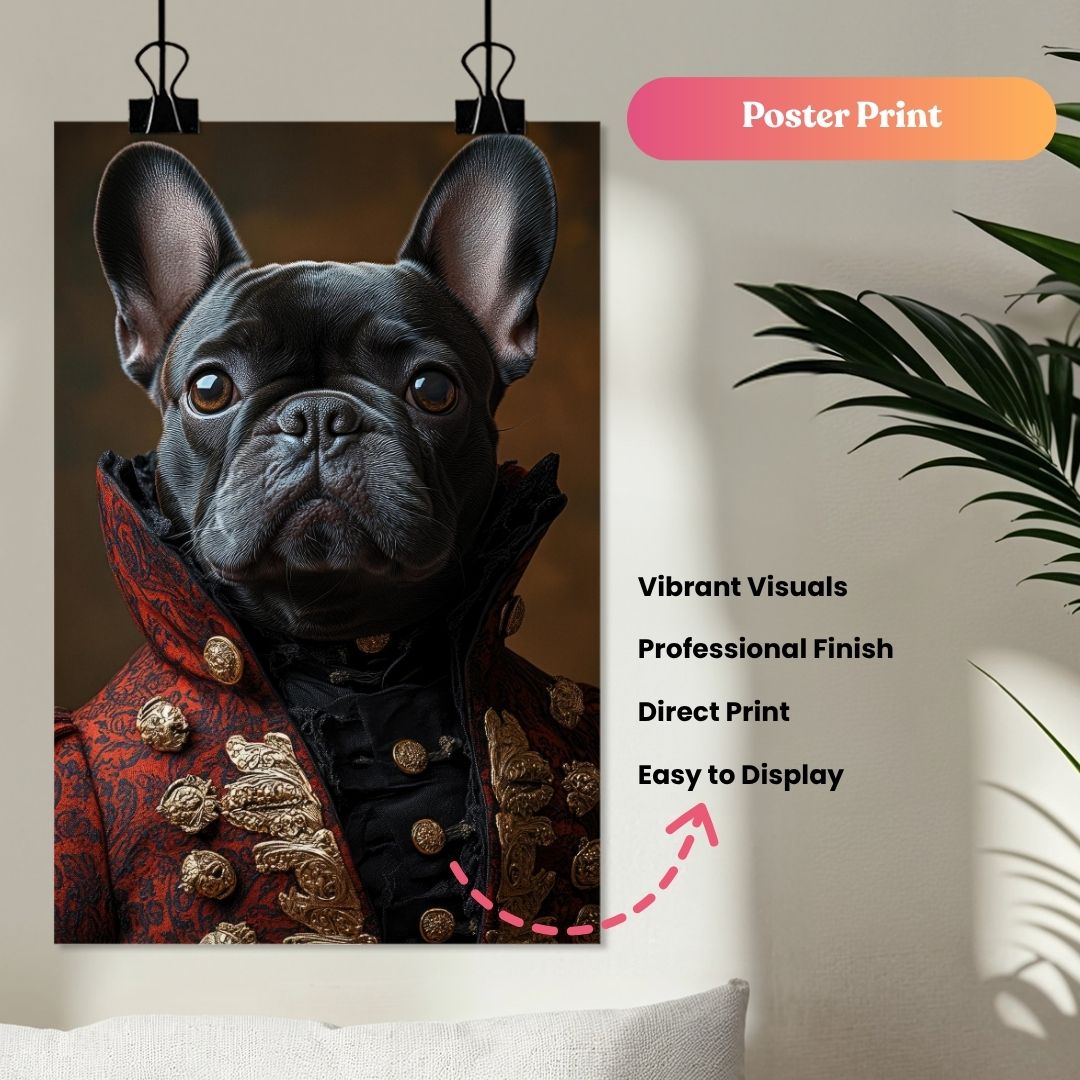 The Crimson Sovereign: Ruler of Velvet Realms Portrait