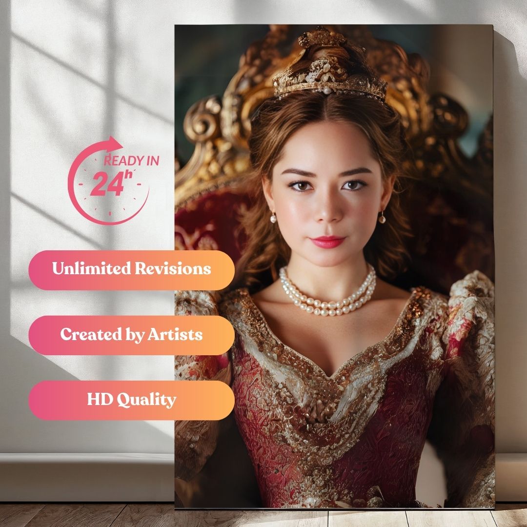 The Crimson Duchess Portrait