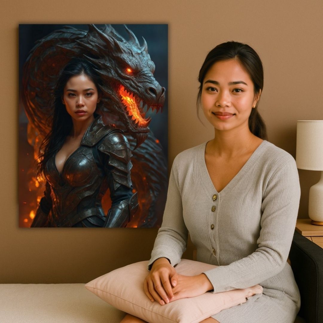 Flaming Dragon Heiress Portrait