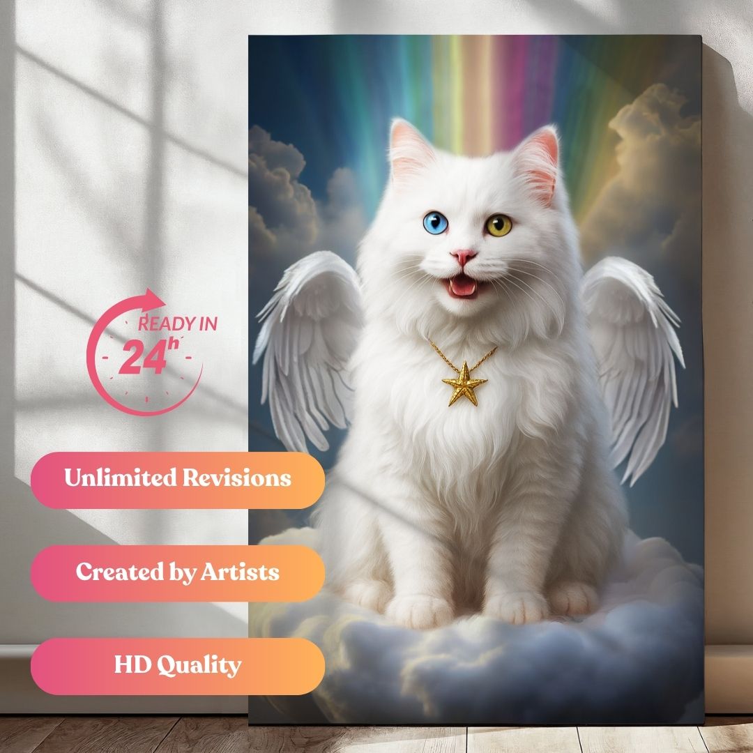 Rainbow Cloud Companions Portrait