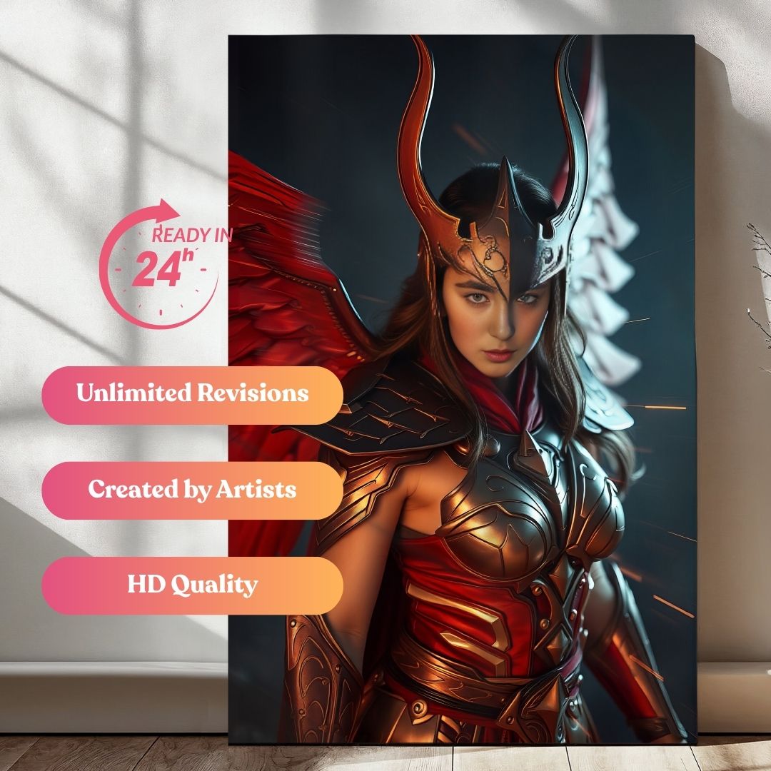 The Red Phoenix Portrait