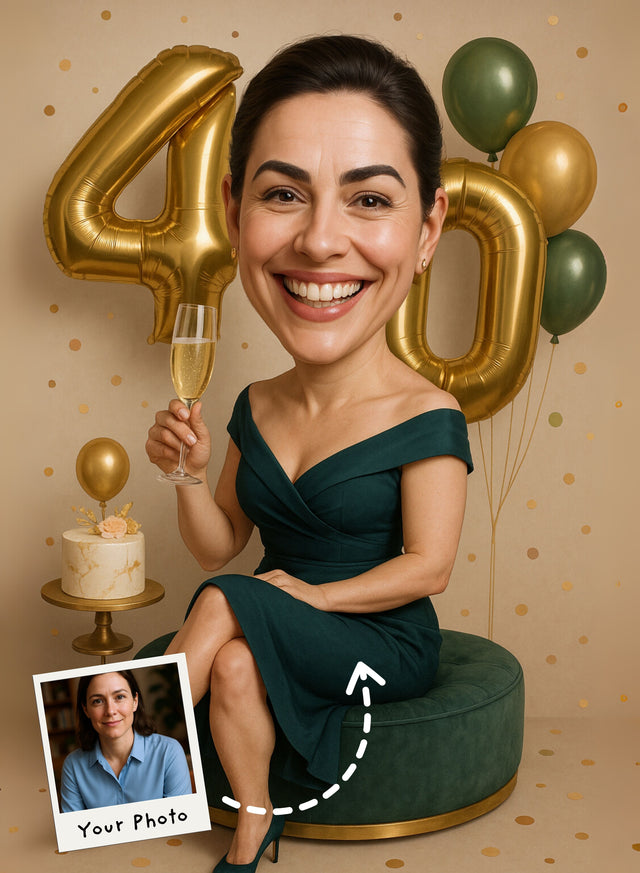 Golden Jade Luxe Party Portrait