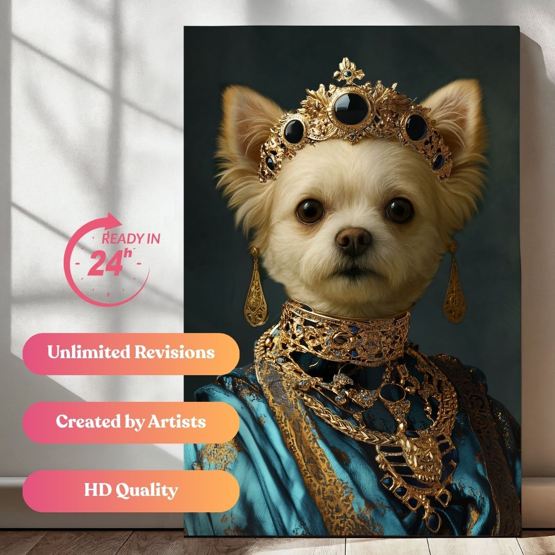 The Golden Fur Majesty Portrait
