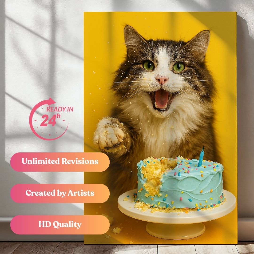 Pawty Cake Crasher Portrait