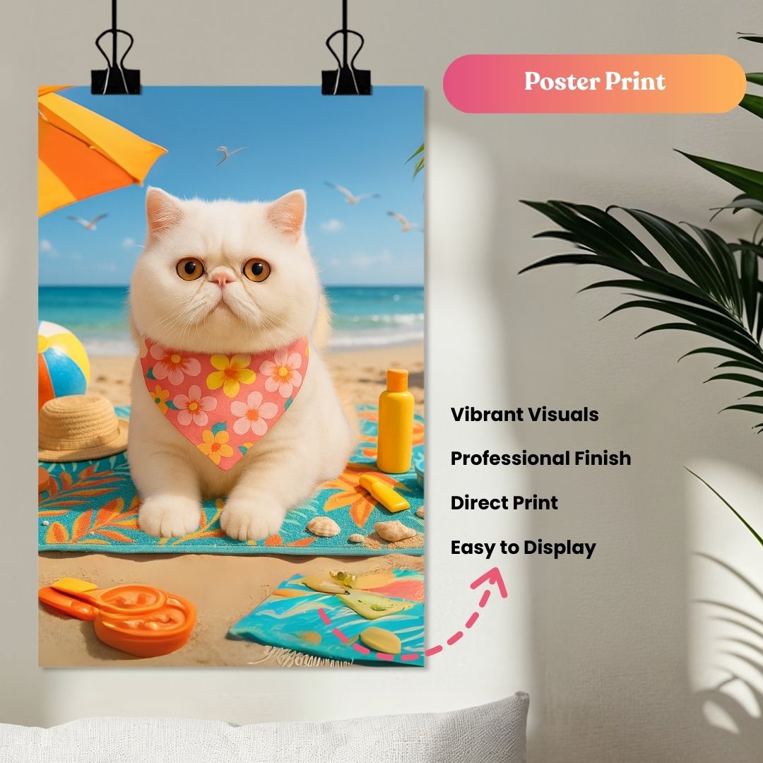Paws in the Sand Portrait