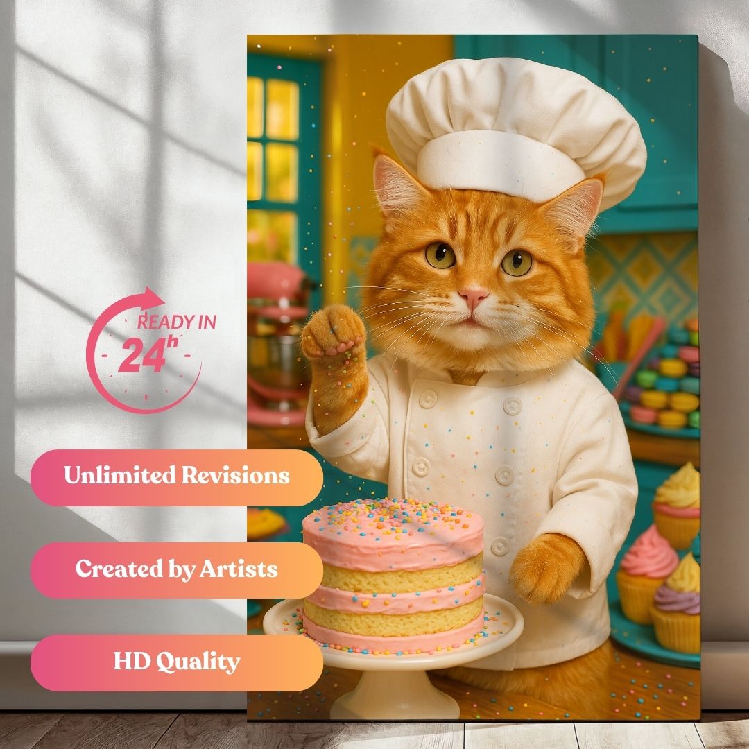 The Cake Pawfessor Portrait