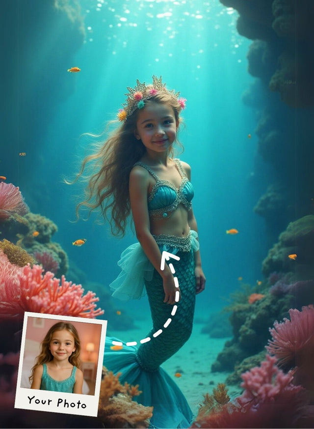 Ocean Bloom Beauty Portrait