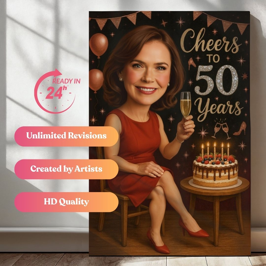 Wine, Cake & Candles Portrait