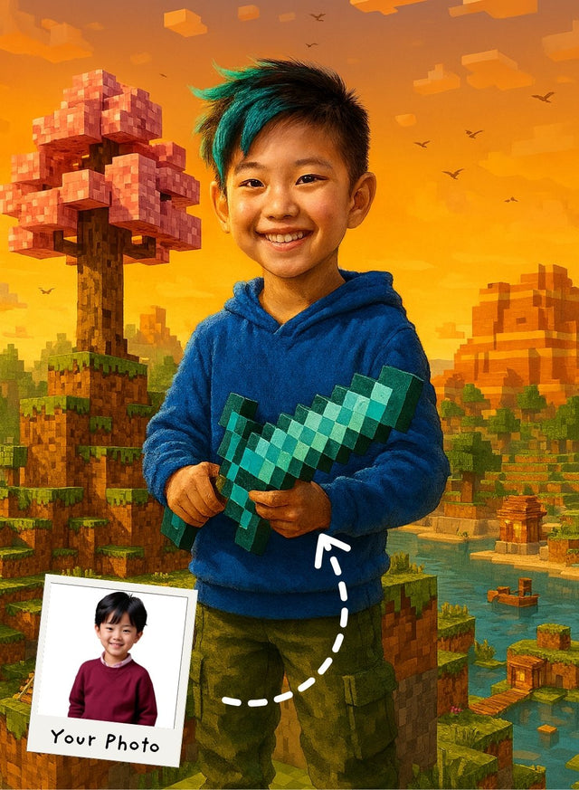 Pixel World Portrait