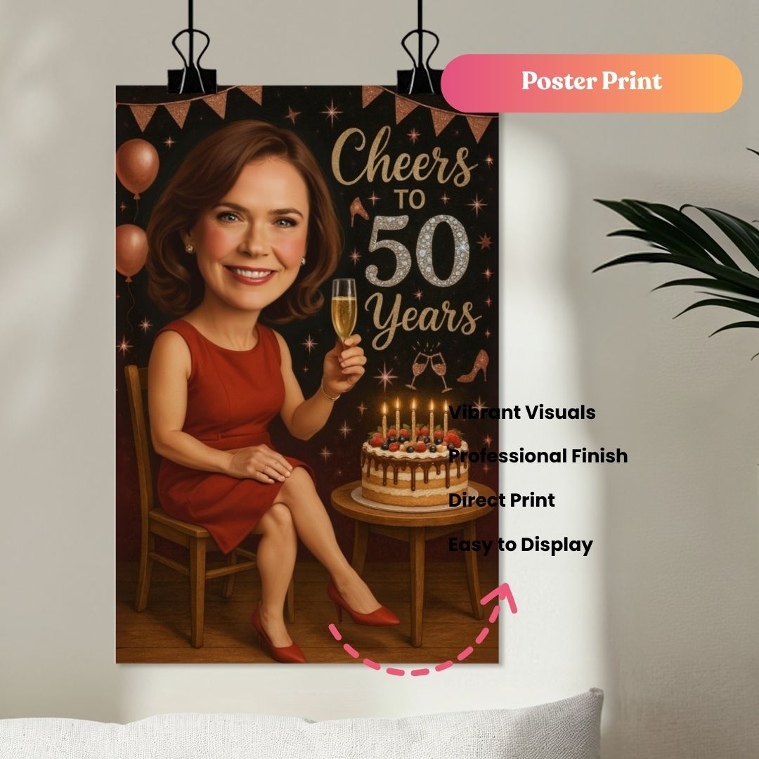 Wine, Cake & Candles Portrait