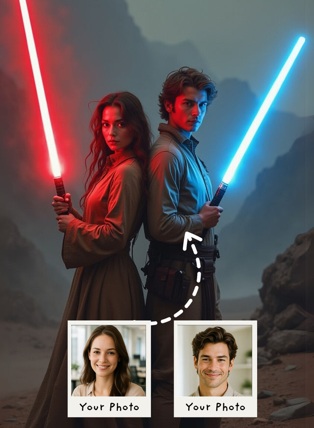 Galactic Warrior Couple Portrait