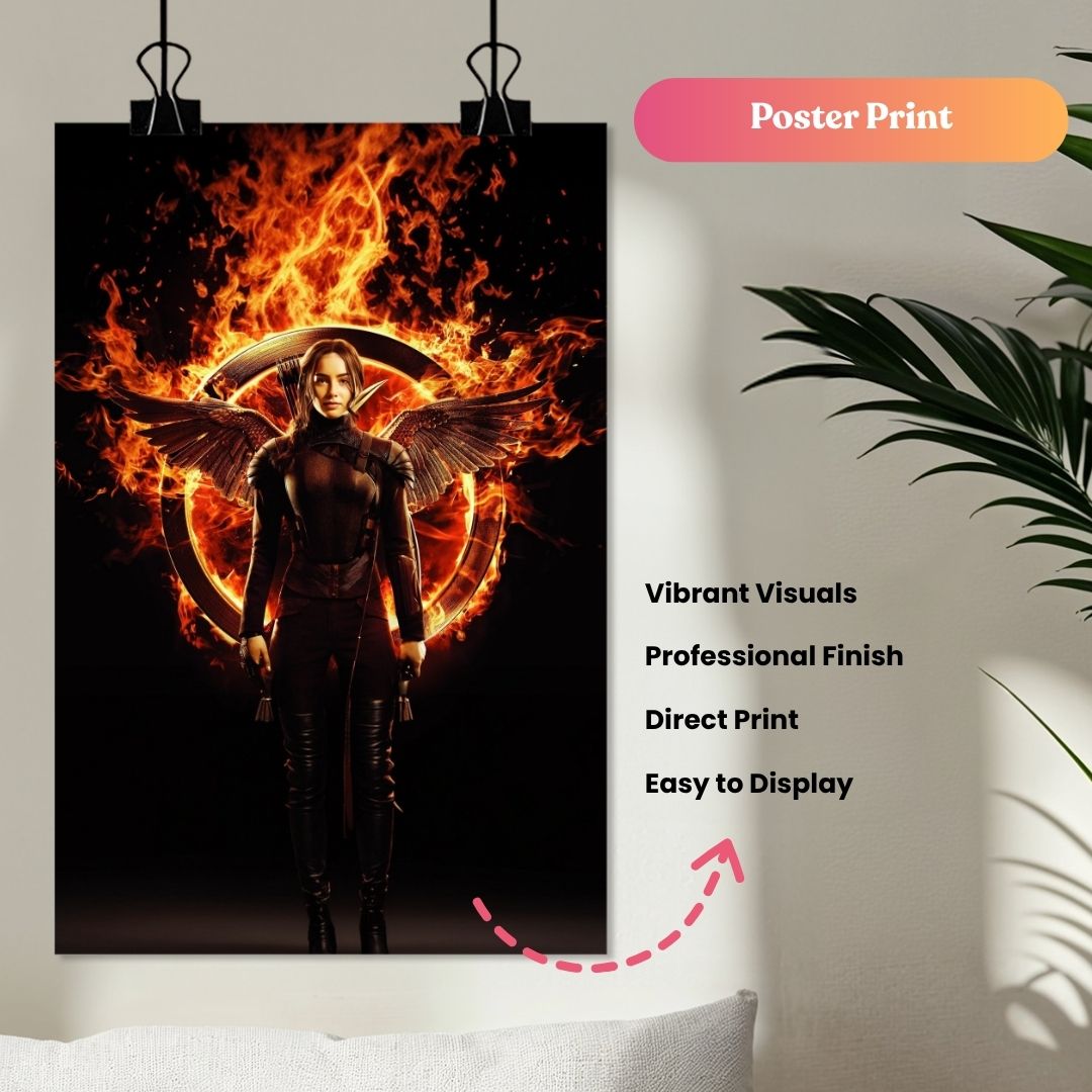 The Girl on Fire Portrait
