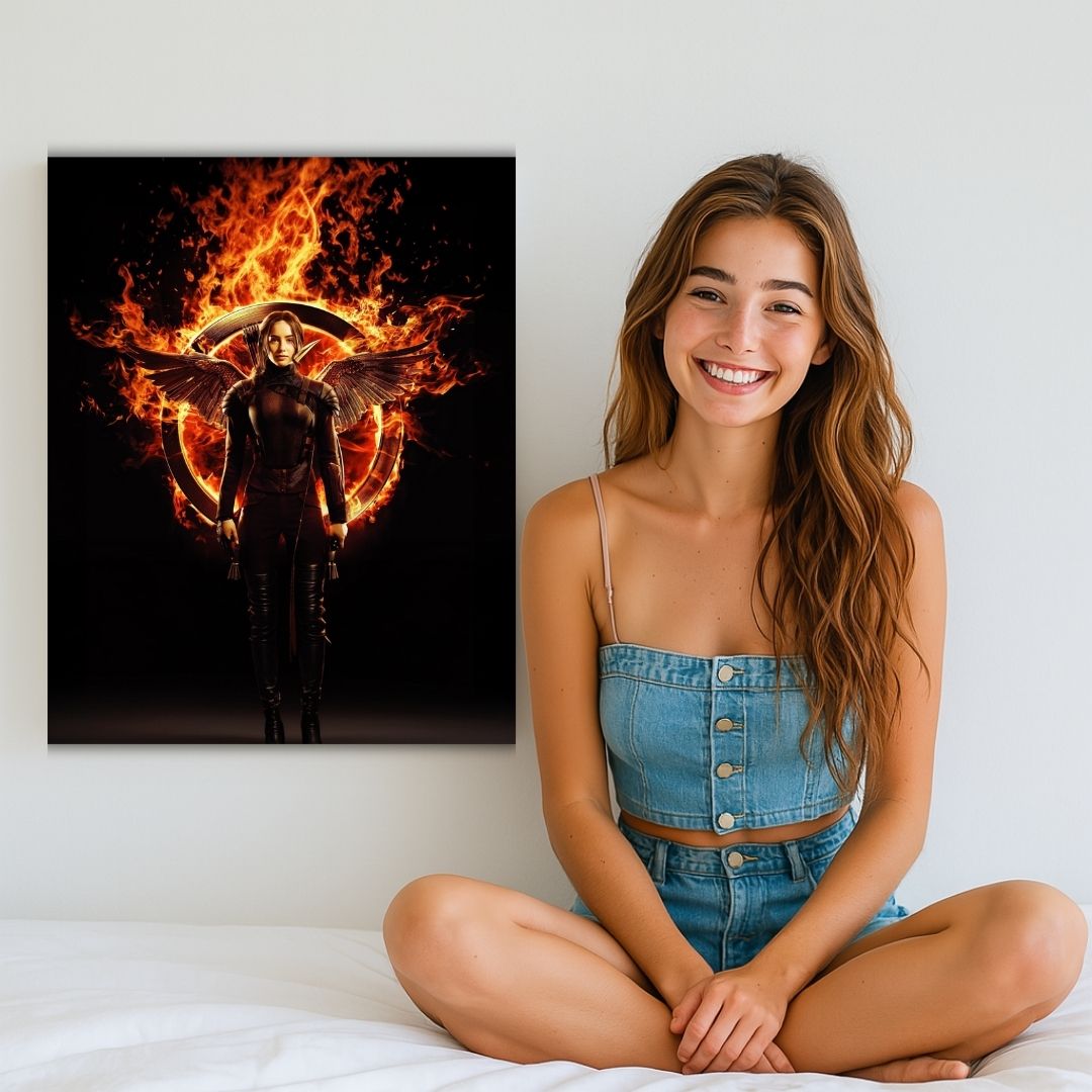 The Girl on Fire Portrait