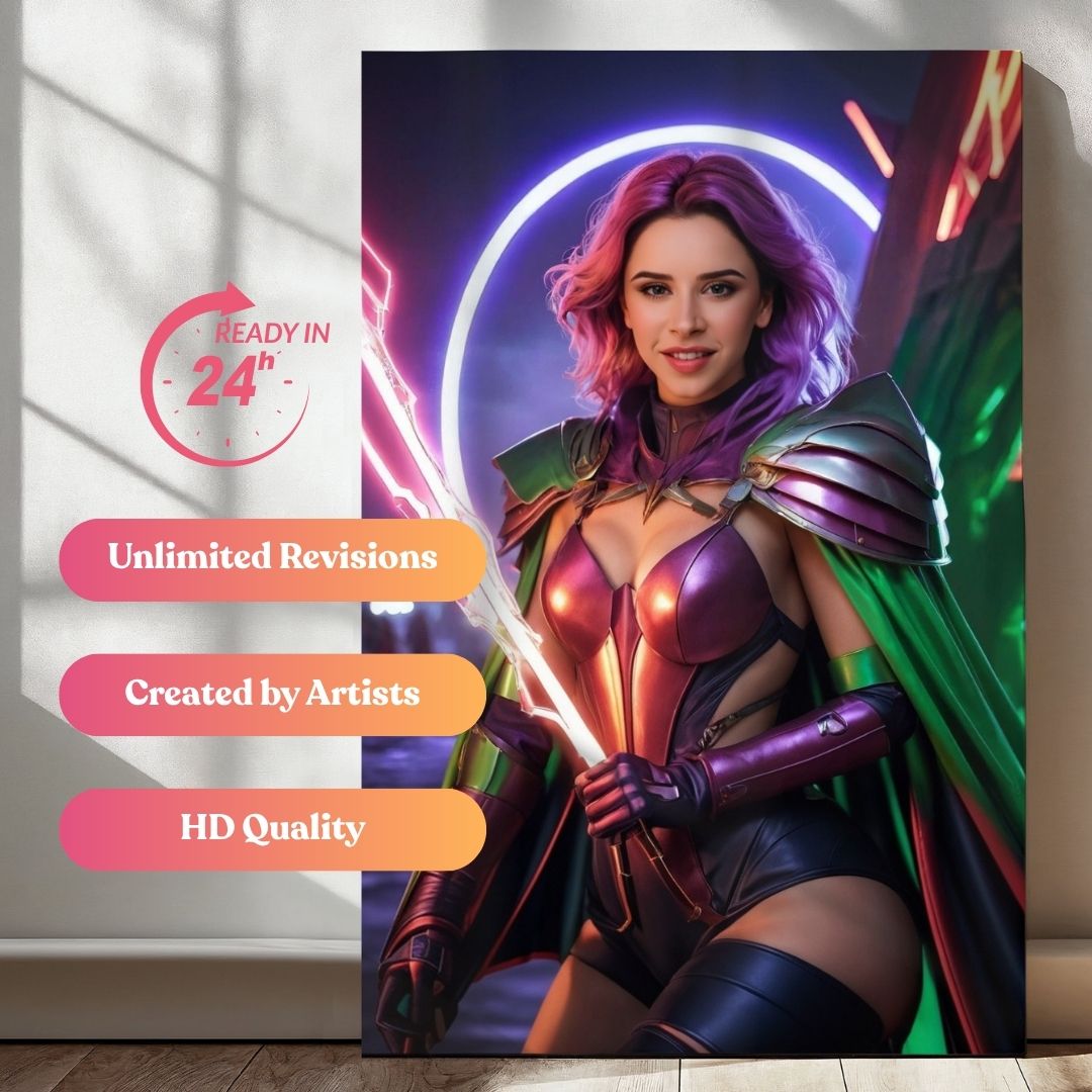 Queen of Voltage Light Portrait