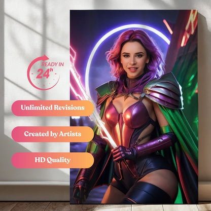 Queen of Voltage Light Portrait