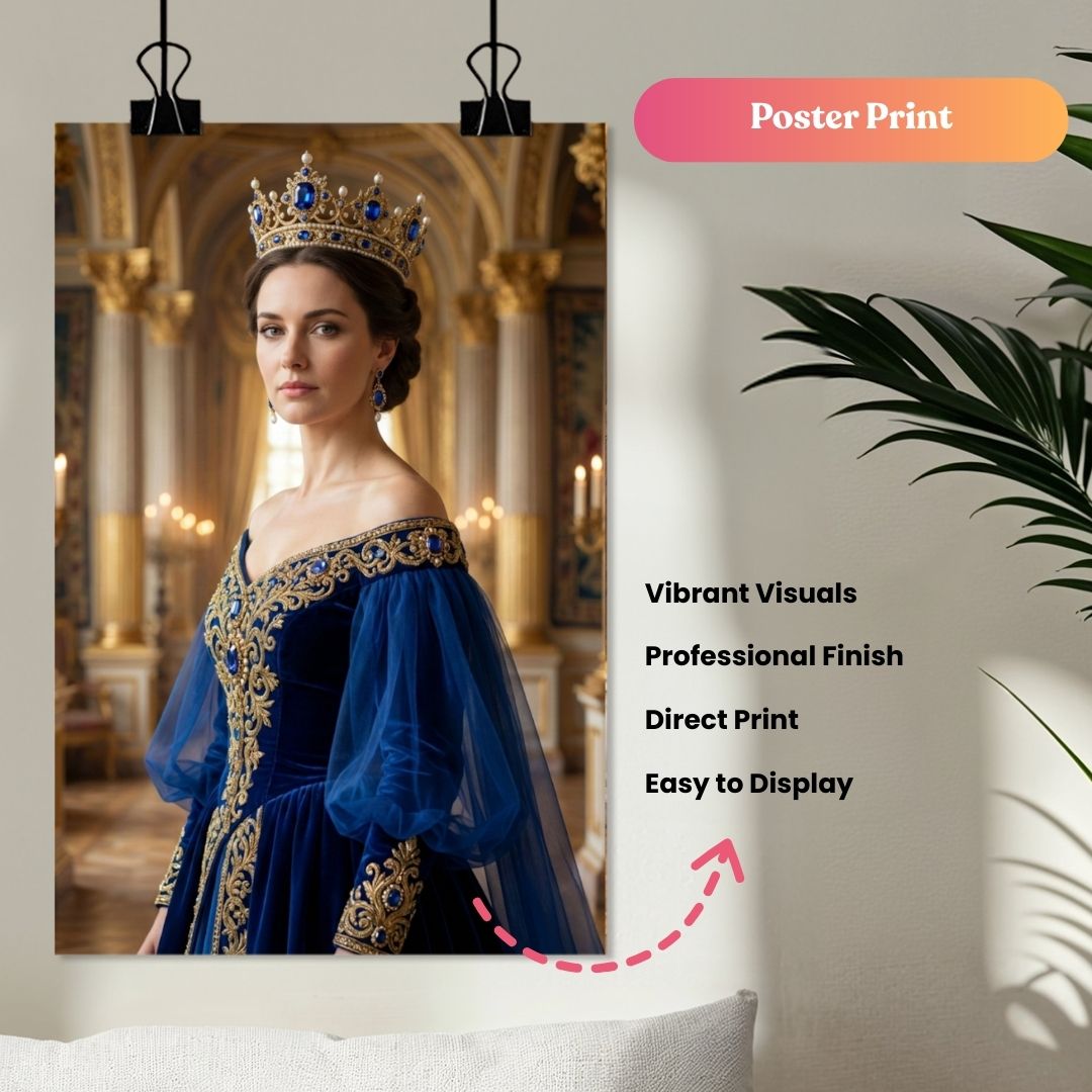 The Sapphire Queen Portrait