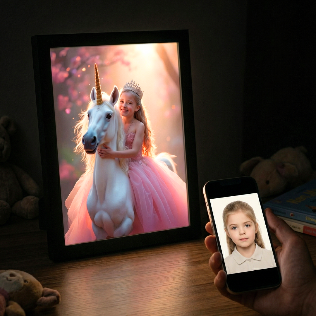 Enchanted Unicorn Ride Portrait