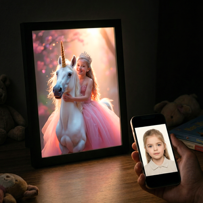 Enchanted Unicorn Ride Portrait
