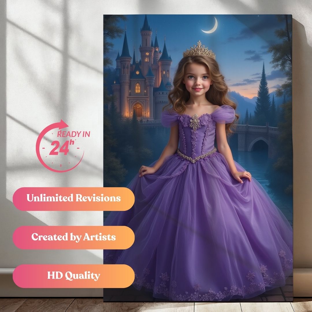 Twilight Lavender Princess Portrait