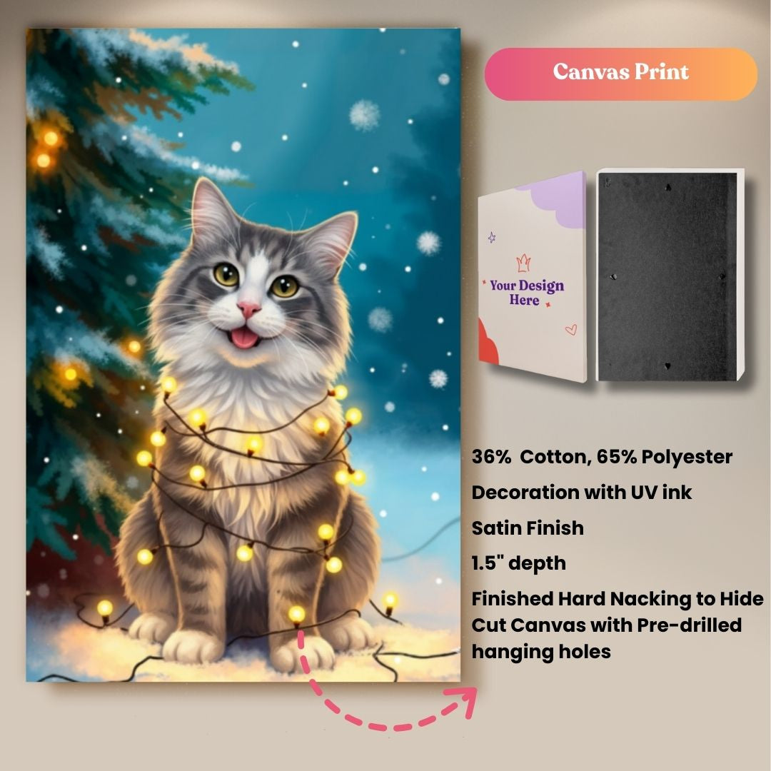 Chirstmas Lights Pet Portrait