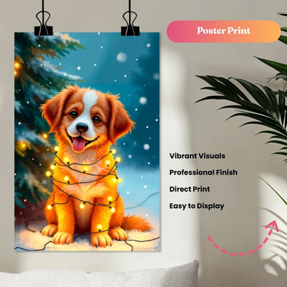 Chirstmas Lights Pet Portrait