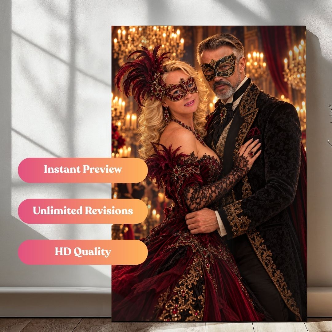 The Haunted Masquerade Ball Portrait