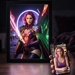 Queen of Voltage Light Portrait