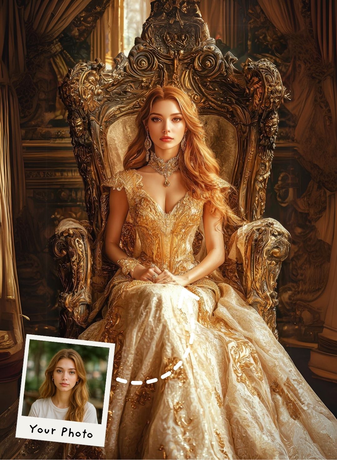 Gold Queen Portrait