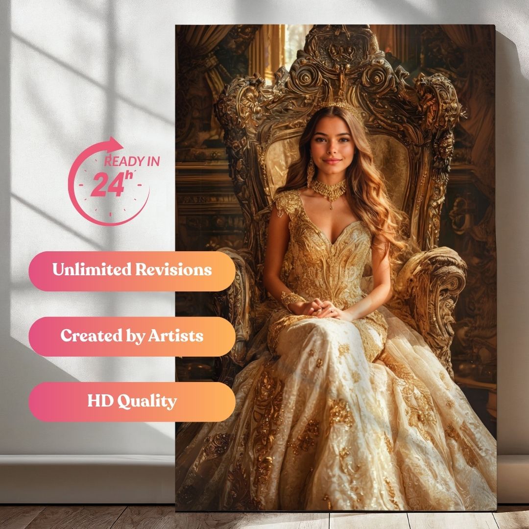Gold Queen Portrait
