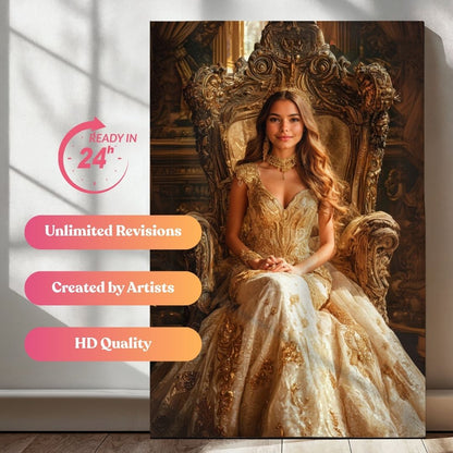 Gold Queen Portrait