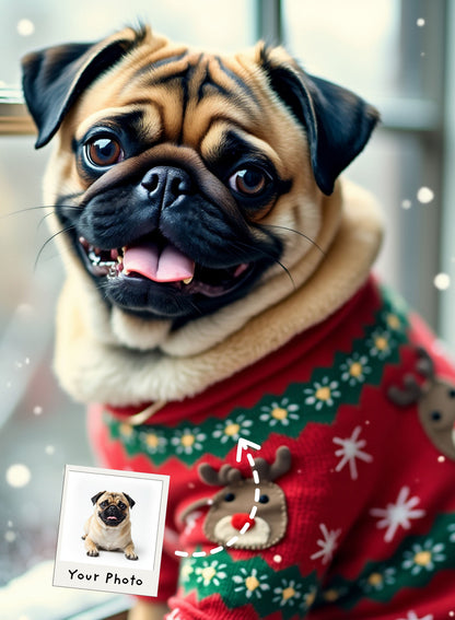 Merry Paws Holiday Portrait