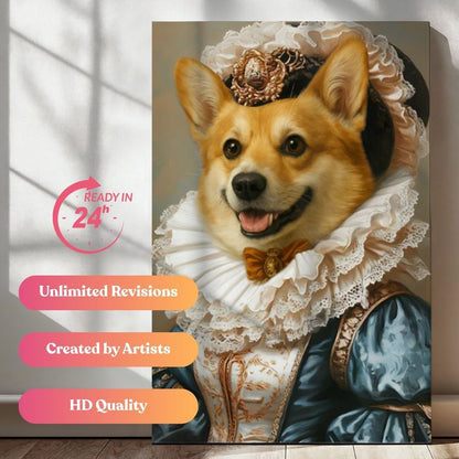 Renaissance Royal Pet Portrait