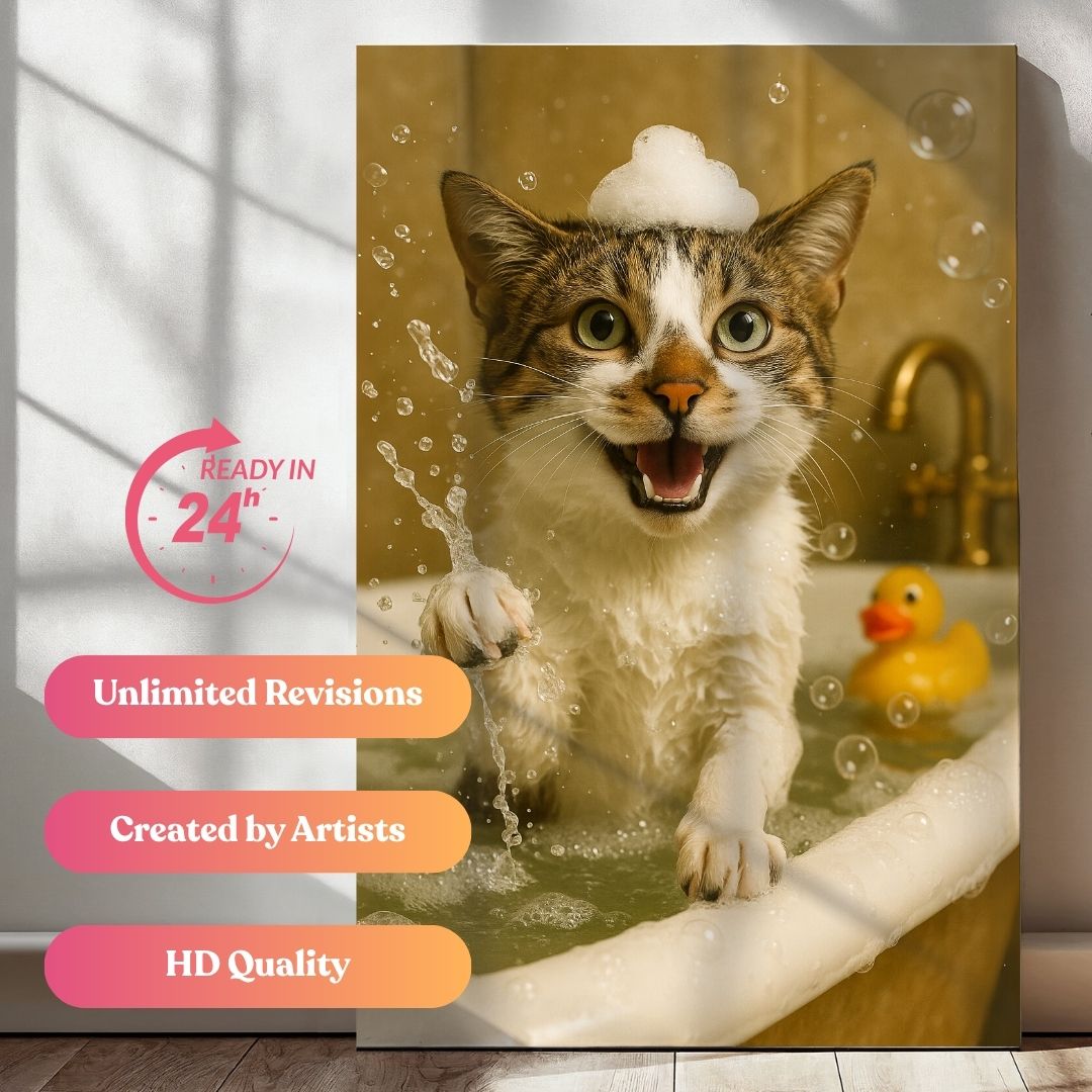Splish Splash Paws Portrait
