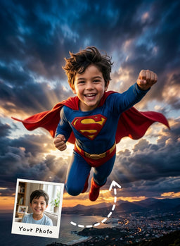 The Flying Superhero Portrait