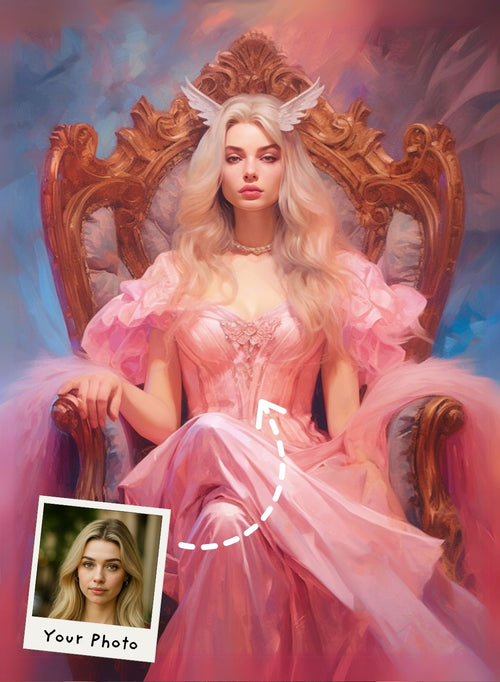 Dreamy Unicorn Princess Portrait